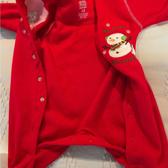 Two first Christmas pajamas by Carter 0-3 and 3-6 months - Picture 5 of 6